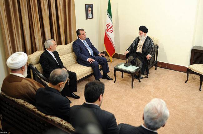 ديدار با رئيس جمهور تاجيكستان و هیأت‌ همراه‌