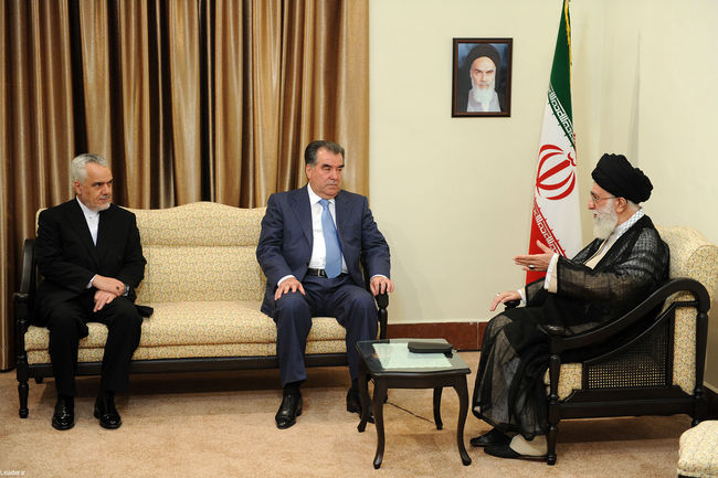 ديدار با رئيس جمهور تاجيكستان و هیأت‌ همراه‌