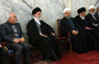 رہبر معظم انقلاب اسلامی کی صدر روحانی کی والدہ کی مجلس ترحیم میں شرکت