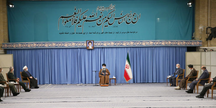 قائد الثورة الإسلامية المعظم يستقبل أعضاء اللجنة الوطنية لمكافحة كورونا قائد الثورة الإسلامية المعظم يستقبل أعضاء اللجنة الوطنية لمكافحة كورونا