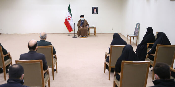 The meeting with the family of Martyr Commander Haj Qasem Soleimani