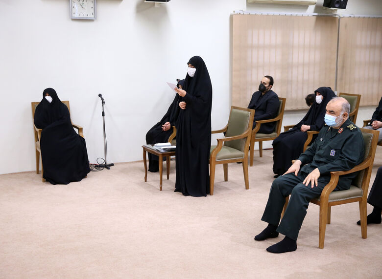 The meeting with the family of Martyr Commander Haj Qasem Soleimani