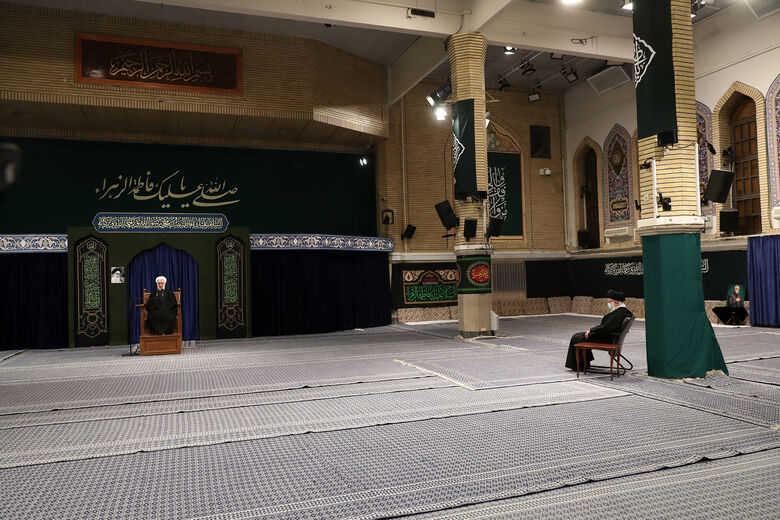 The first night of the mourning ceremony for the martyrdom of Hazrat Fatemeh Zahra