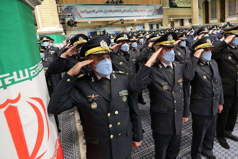 Commander-in-Chief in a meeting with hundreds of commanders and employees of the Air Force and Air Defence of the Military Forces of Iran