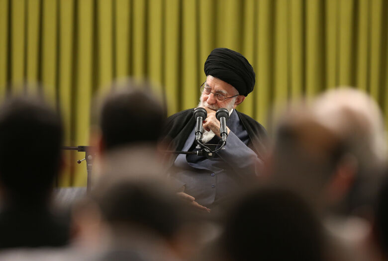 Leader of the Islamic Revolution, in a meeting with a group of poets and Persian language and literature professors