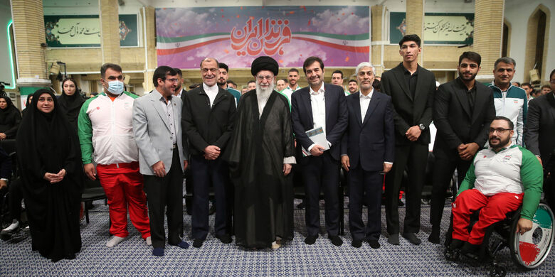 دیدار اعضای کاروان‌های اعزامی ایران به بازی‌های المپیک و پاراالمپیک ۲۰۲۴ پاریس