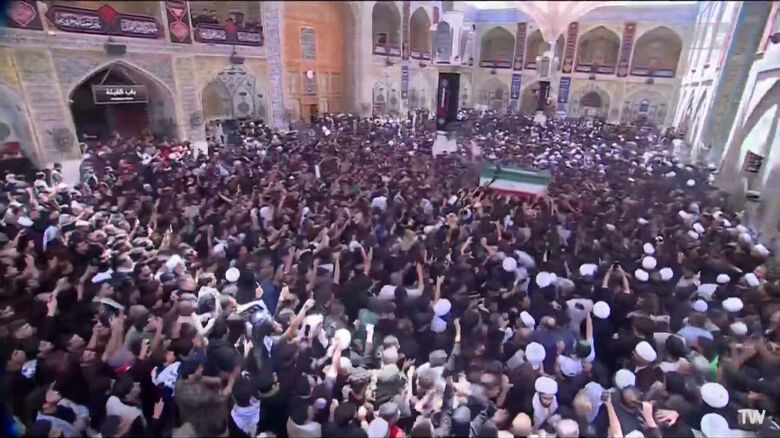 تشییع پیکر مطهر امام شهید در نجف اشرف