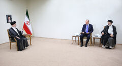The Leader of the Islamic Revolution in a meeting with the President of Turkey The Leader of the Islamic Revolution in a meeting with the President of Turkey