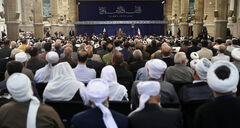 İslam İnkılabı Lideri'nin Hac ve Ziyaret Kurumu yetkililerini kabul etmesi