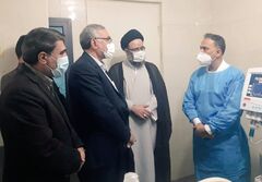 عیادت وزیر بهداشت، درمان و آموزش پزشکی از آیتالله علوی گرگانی از طرف رهبر انقلاب اسلامی عیادت وزیر بهداشت، درمان و آموزش پزشکی از آیتالله علوی گرگانی از طرف رهبر انقلاب اسلامی