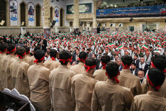 مراسم روز بسیج با حضور هزاران تن از بسیجیان سراسر کشور در حسینیه امام خمینی(ره)