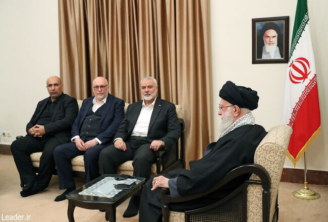 Rencontre avec Ismaïl Haniyeh, chef du bureau politique du Hamas, et sa délégation