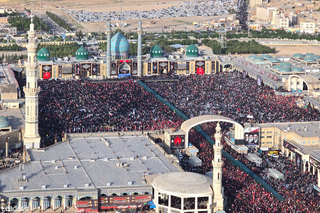 Müqəddəs Qum şəhərində Şəhid Mücahid Rəhbərin pak cənazəsi ilə vida mərasimi