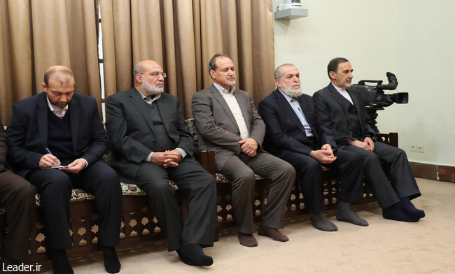 The Leader meets with the Sec-Gen of the Islamic Jihad Movement in Palestine.