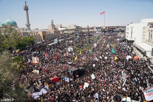 تشییع پیکر مطهر امام شهید در نجف اشرف