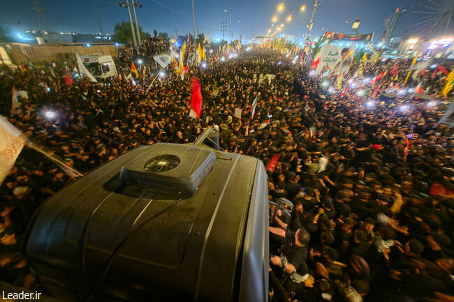 تشییع پیکر مطهر امام مجاهد شهید در کربلای معلی