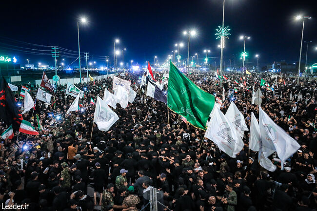 تشییع پیکر مطهر امام مجاهد شهید در کربلای معلی