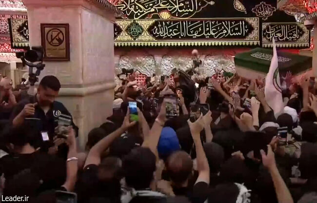 Müqəddəs Kərbəlada İranın Seyyidüşşühədasının pak cənazəsi ilə vida mərasimi