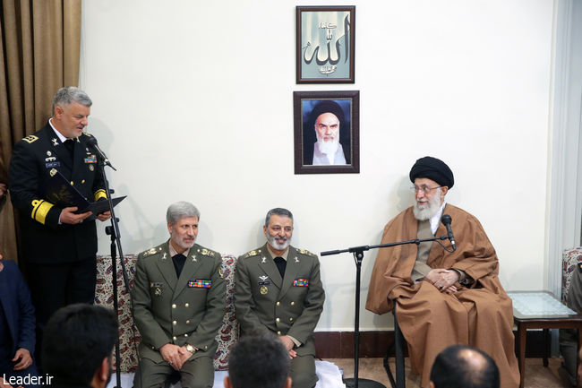 Ayatollah Khamenei receives a group of Iran’s Navy commanders