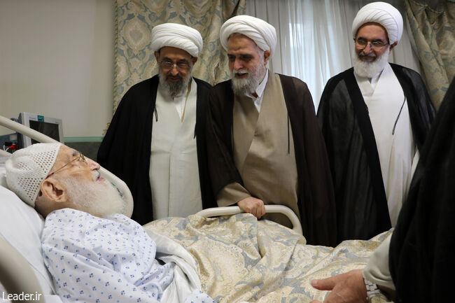 عیادت نمایندگان رهبر انقلاب از حضرت آیت‌الله نوری همدانی