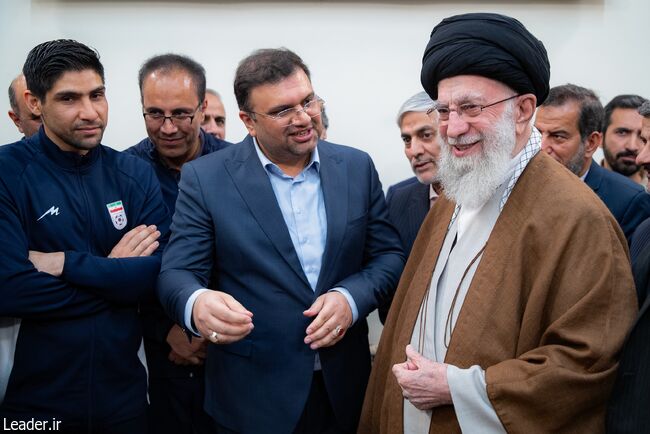 دیدار اعضای تیم ملی فوتسال ایران