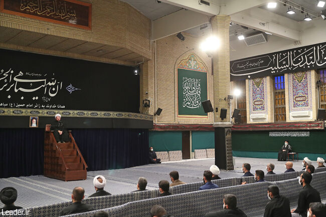 The Leader of the Islamic Revolution at the students' mourning ceremony on the occasion of Arba'een of Imam al-Husayn (a):