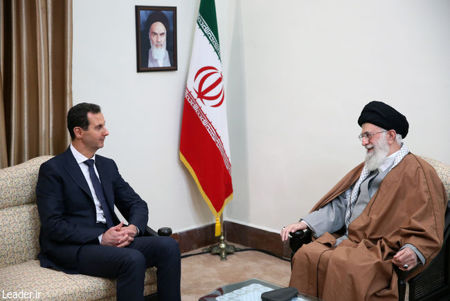 Ayatollah Khamenei receives the Syrian President and his entourage