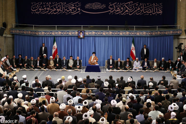 Ayatollah Khamenei meets with participants in the 36th Intel. Quran Competitions