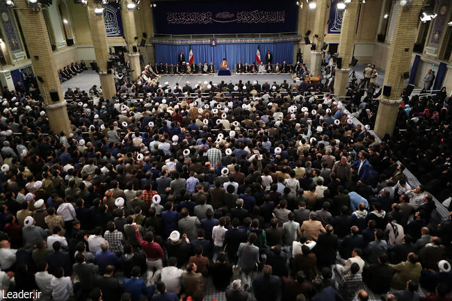 Ayatollah Khamenei meets with participants in the 36th Intel. Quran Competitions