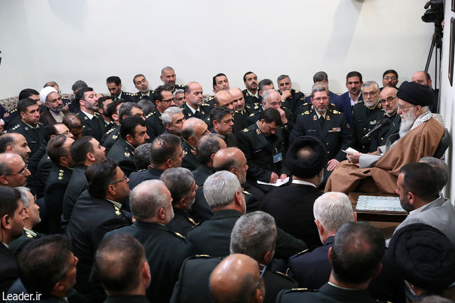 The Leader meets with a group of Police Force commanders