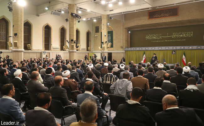 The Leader meeting with the Congress of 24,000 Martyrs of Khuzestan organisers: