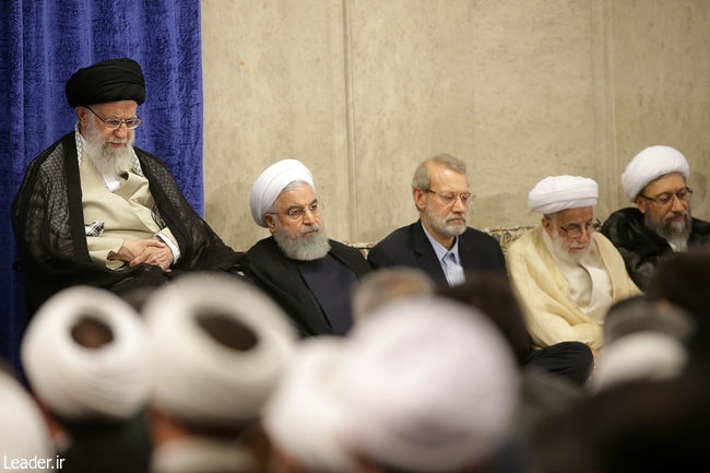 Ayatollah Khamenei receives heads of power branches and govt. officials