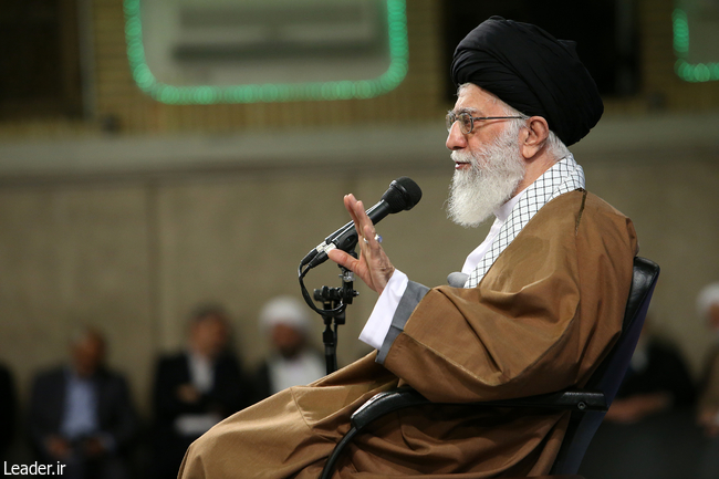 Ayatollah Khamenei meets with thousands of Iranian teachers.