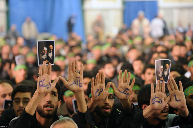 مراسم عزاداری اربعین حسینی(ع) در حضور رهبر انقلاب