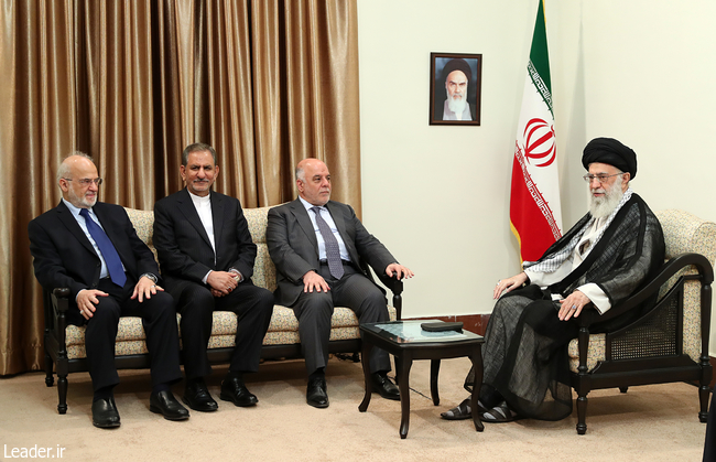 عراقی وزیر اعظم سے رہبر انقلاب اسلامی کی ملاقات