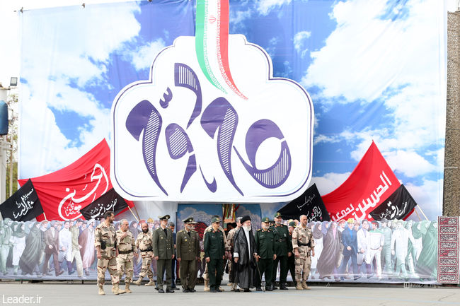 Ayatollah Khamenei attends graduation ceremony for the student officers