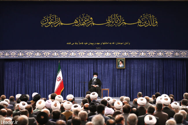 The Supreme Leader of the Islamic Revolution in a Ramadan meeting with officials and agents of the system