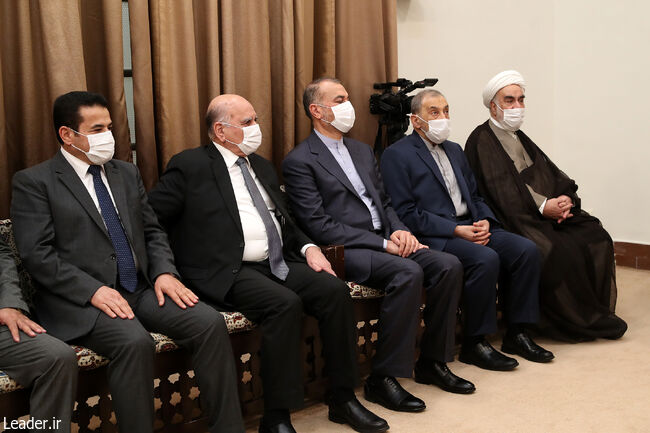 In a meeting with the President of Iraq, the Supreme Leader of the Islamic Revolution