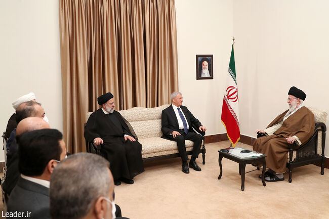 İslam İnkılabı Lideri'nin Irak Cumhurbaşkanını kabul etmesi