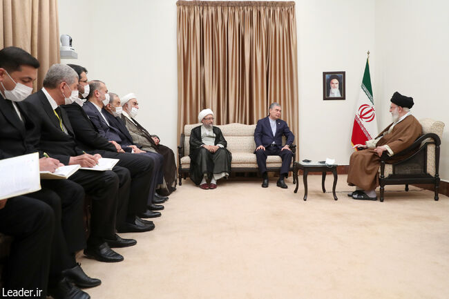 The Leader, met with Gurbanguly Berdimuhamedov, chairman of the People's Expediency Council of Turkmenistan