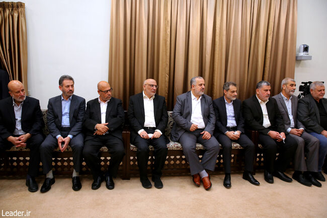 The Secretary General of the Islamic Jihad in Palestine and the Accompanying Delegation Meet with the Leader of the Islamic Revolution