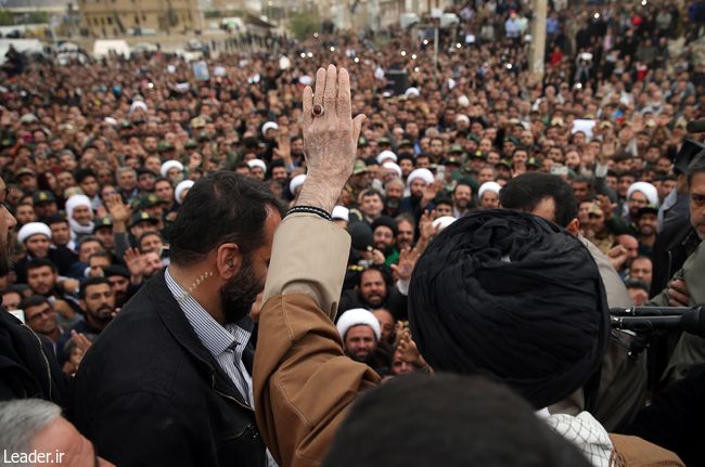Ayatollah Khamenei makes an unannounced visit to Iran’s quake-hit areas.