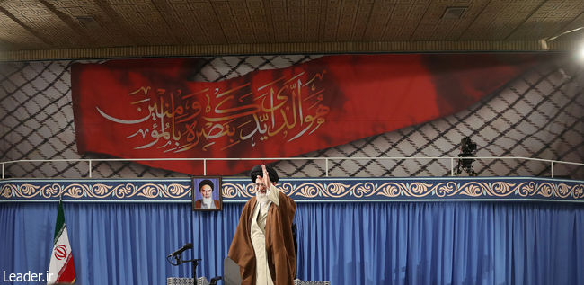 Ayatollah Khamenei meets with thousands of Basij volunteer forces.