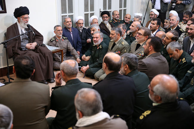 رہبر انقلاب اسلامی سے مسلح افواج کے سربراہوں کی ملاقات