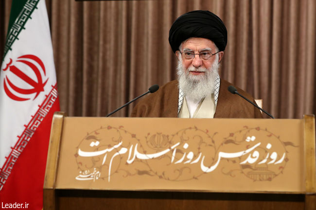 Ayatollah Khamenei delivers a message on the occasion of Intll. Ql-Quds Day