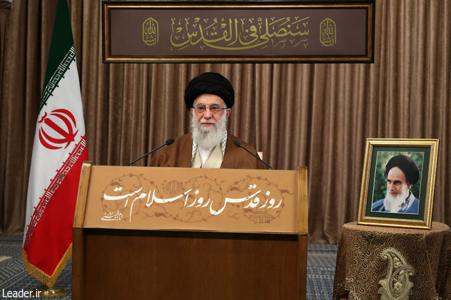 Ayatollah Khamenei delivers a message on the occasion of Intll. Ql-Quds Day