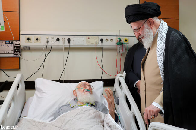 عیادت از حضرت آیت‌الله نوری همدانی