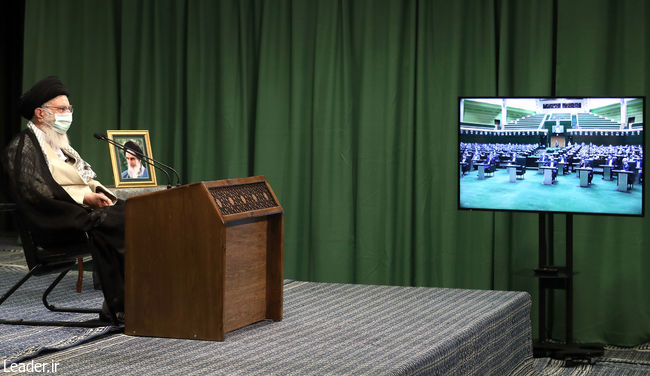 Meeting of the Leader of the Revolution with Members of the Islamic Parliament of Iran