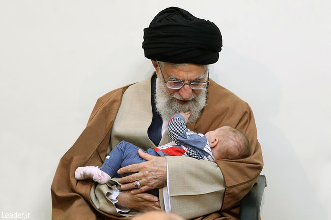 Ayatollah Khamenei in his weekly meetings with the martyrs’ families