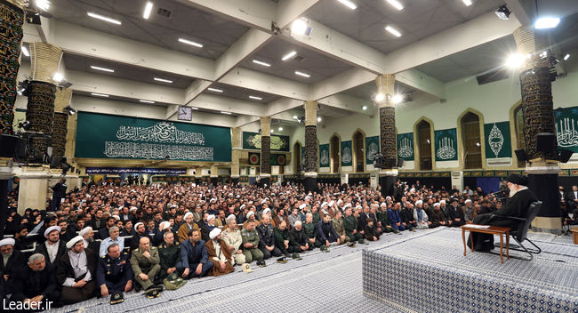 Ayatollah Khamenei meets with thousands of people from East Azerbaijan Province.